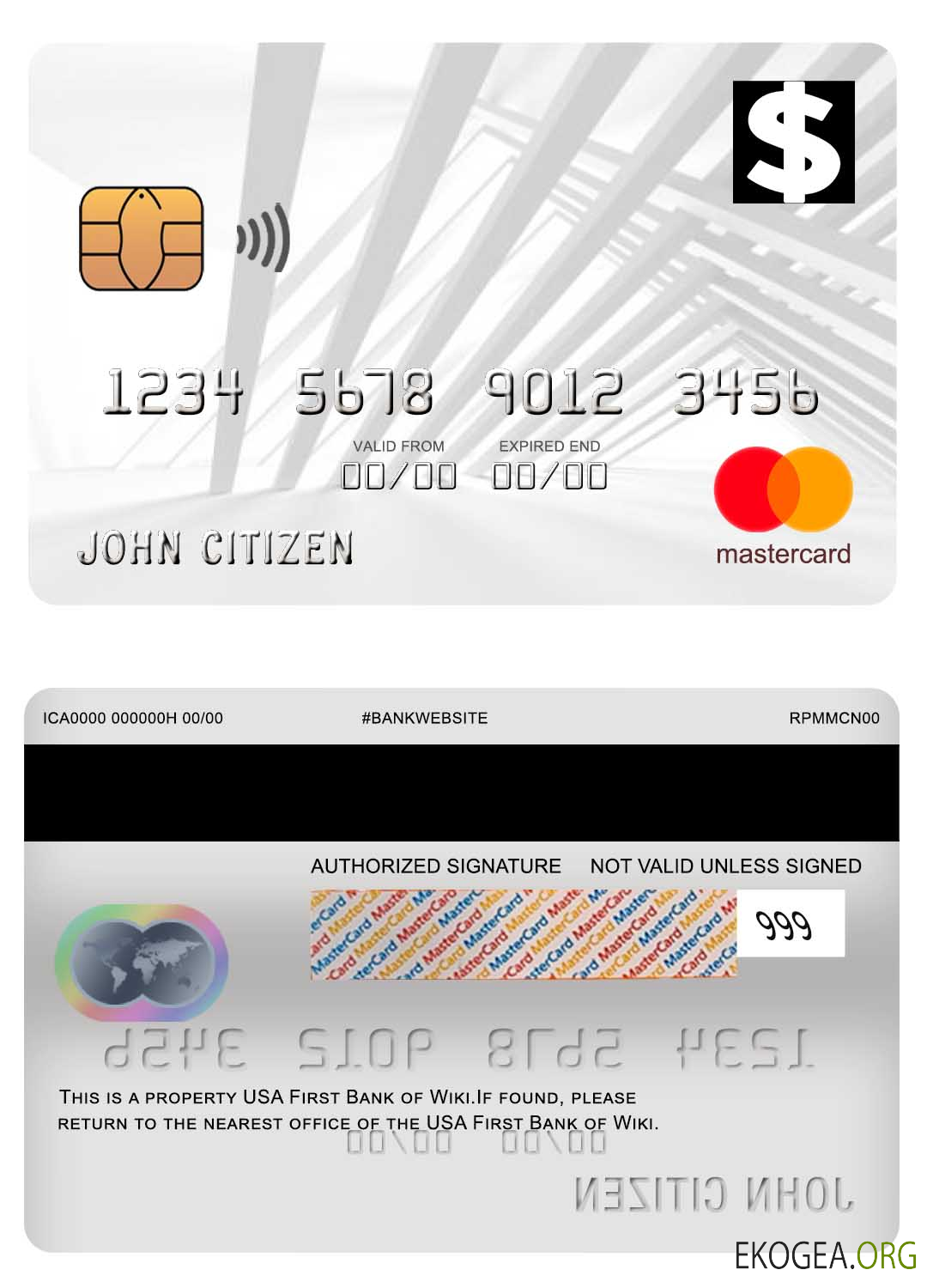 Mastercard de la première banque de wiki des États Unis